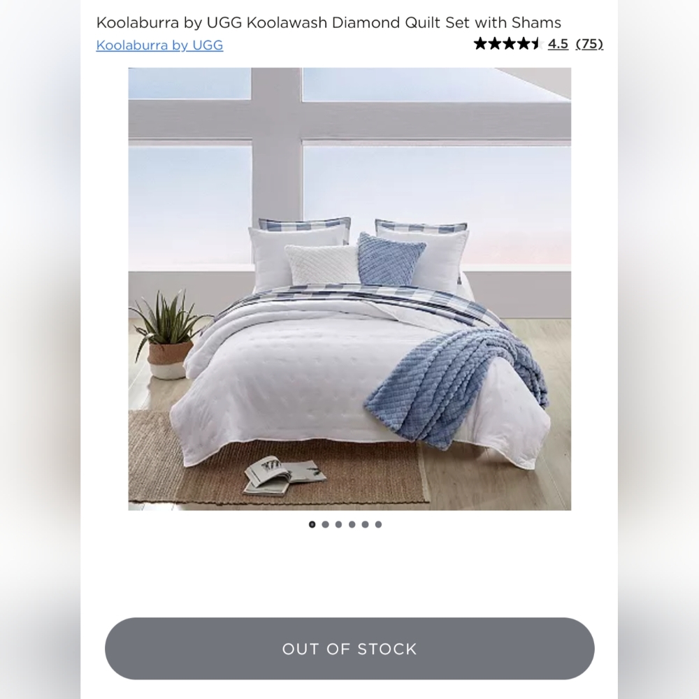 Brand New Kookaburra by Ugg Super Soft King 3 pc. Quilt Set